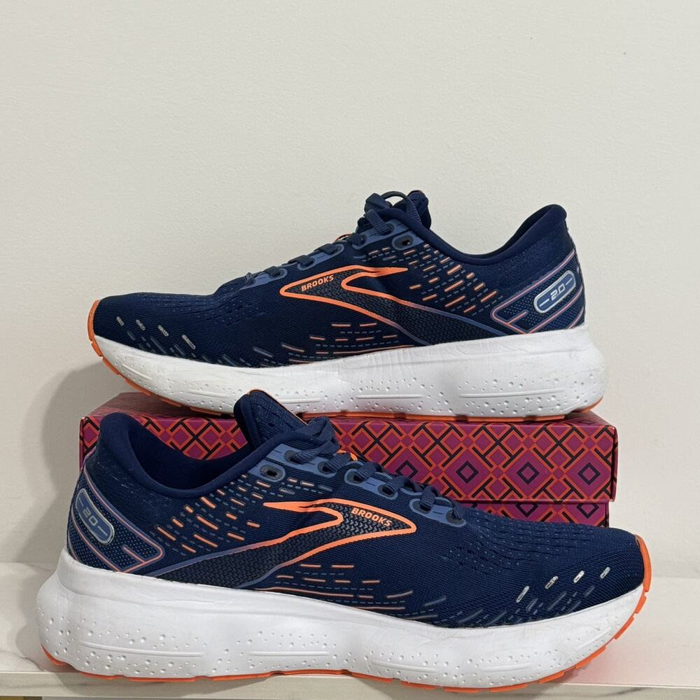 Brooks Glycerin GTS 20 10 M Excellent Condition Blue Orange